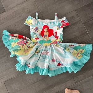 Custom Small shop The Little Mermaid Kids Costume Dress White 5 6 Ariel